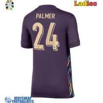 England Cole Palmer #24 Replica Away Shirt Ladies Euro 2024 Short Sleeve